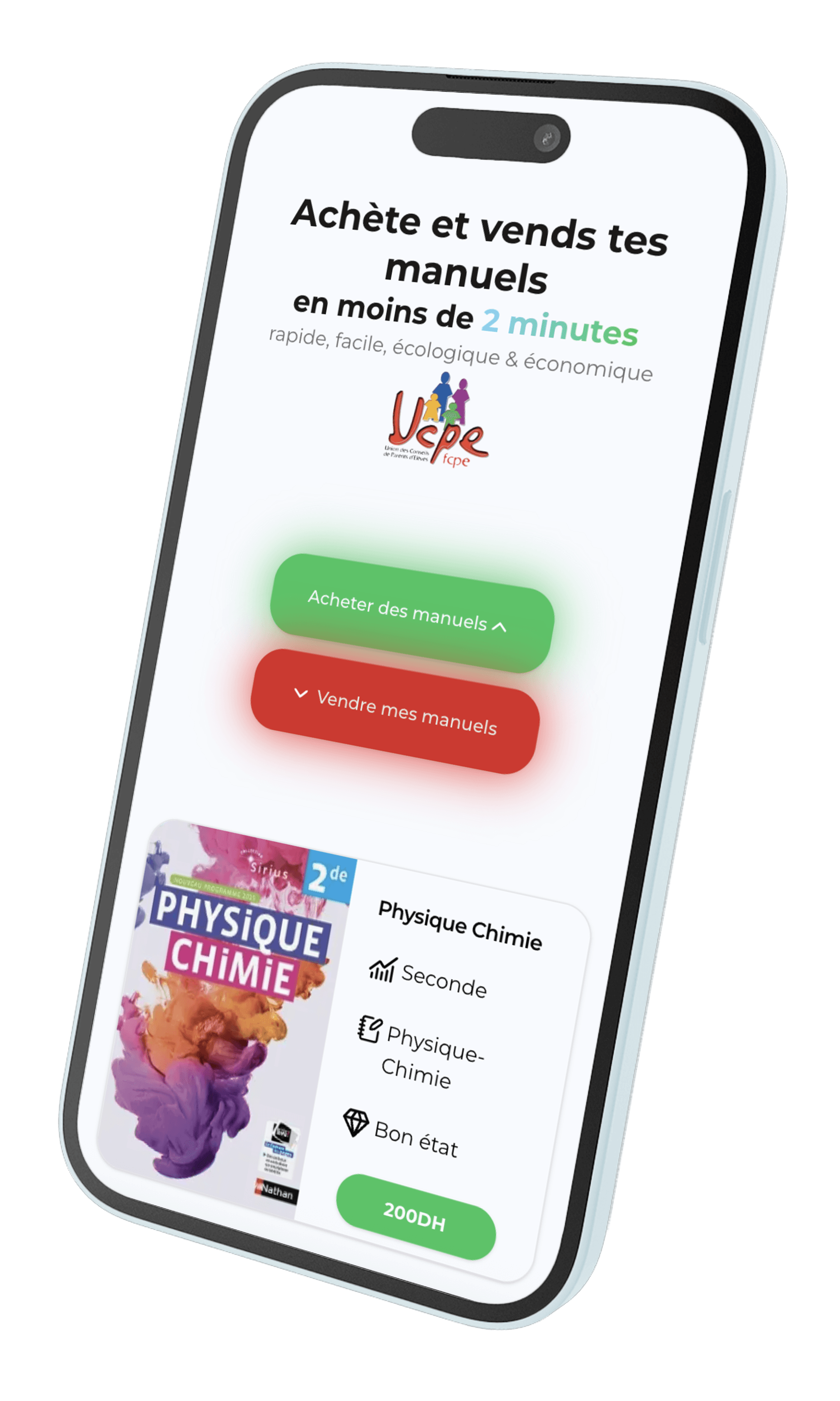 Screenshot of the Bourse aux Livres project